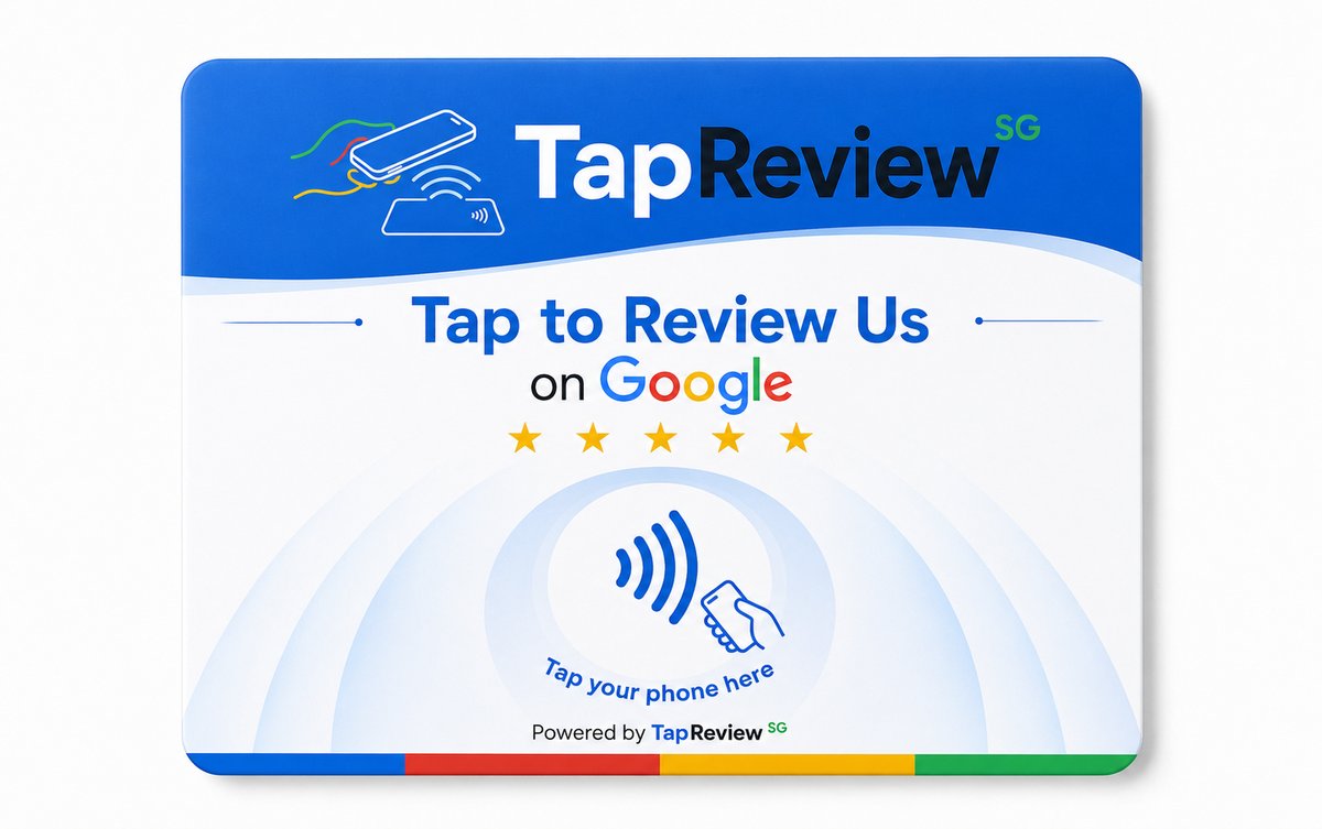 TapReview Card 实物 — Tap to Review Us on Google